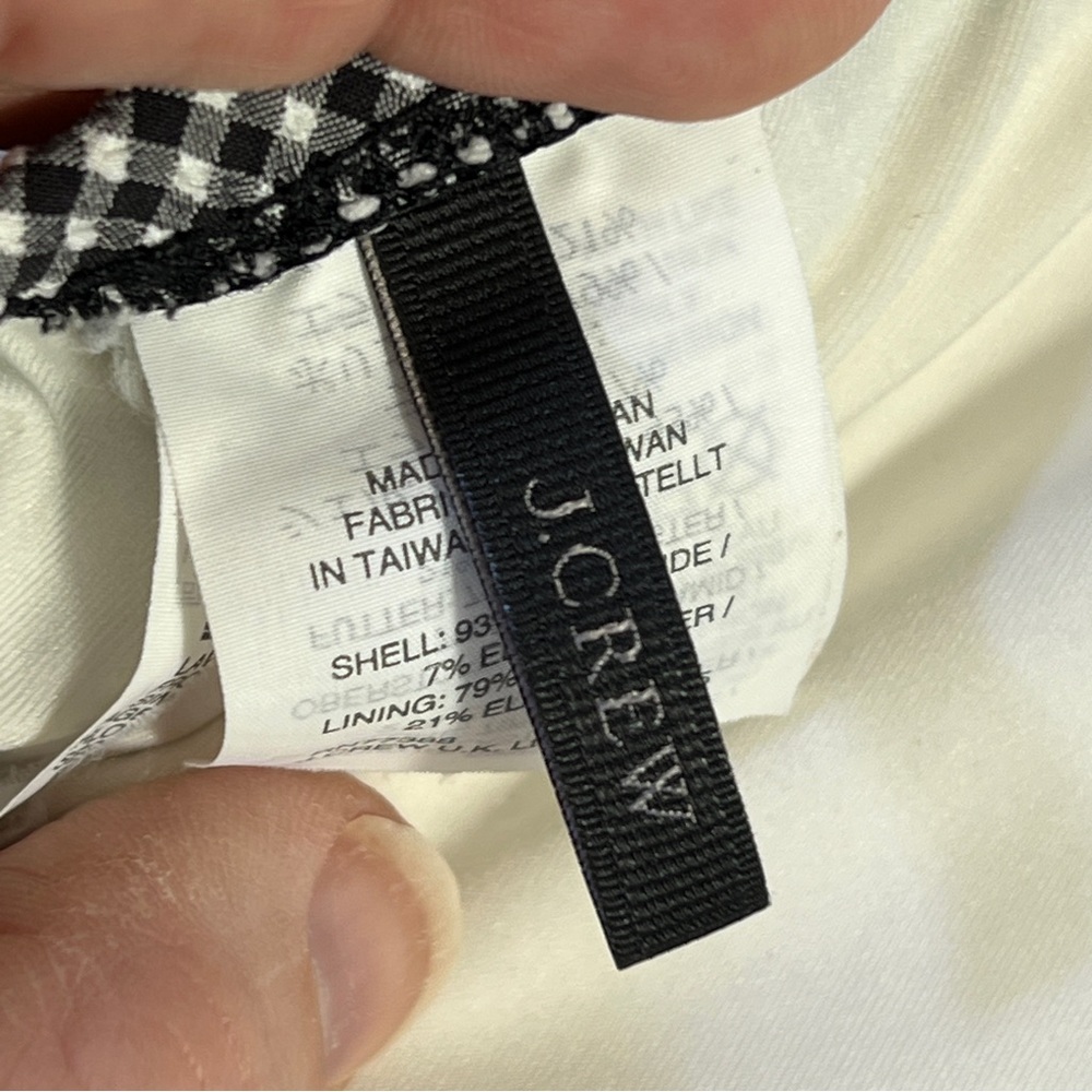 J. Crew Navy and White Gingham Halter Peplum Bikini - Picture 8 of 15